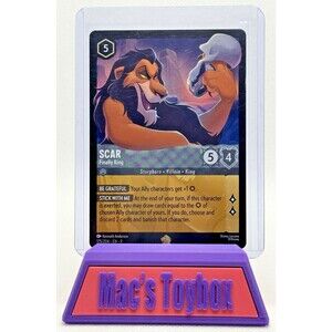SCAR - Finally King Legendary #175/204 EN 9 Disney Lorcana FABLED 2025 Non-Foil